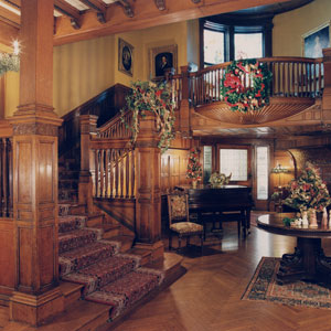 The interior of Samuel Cupples House.
